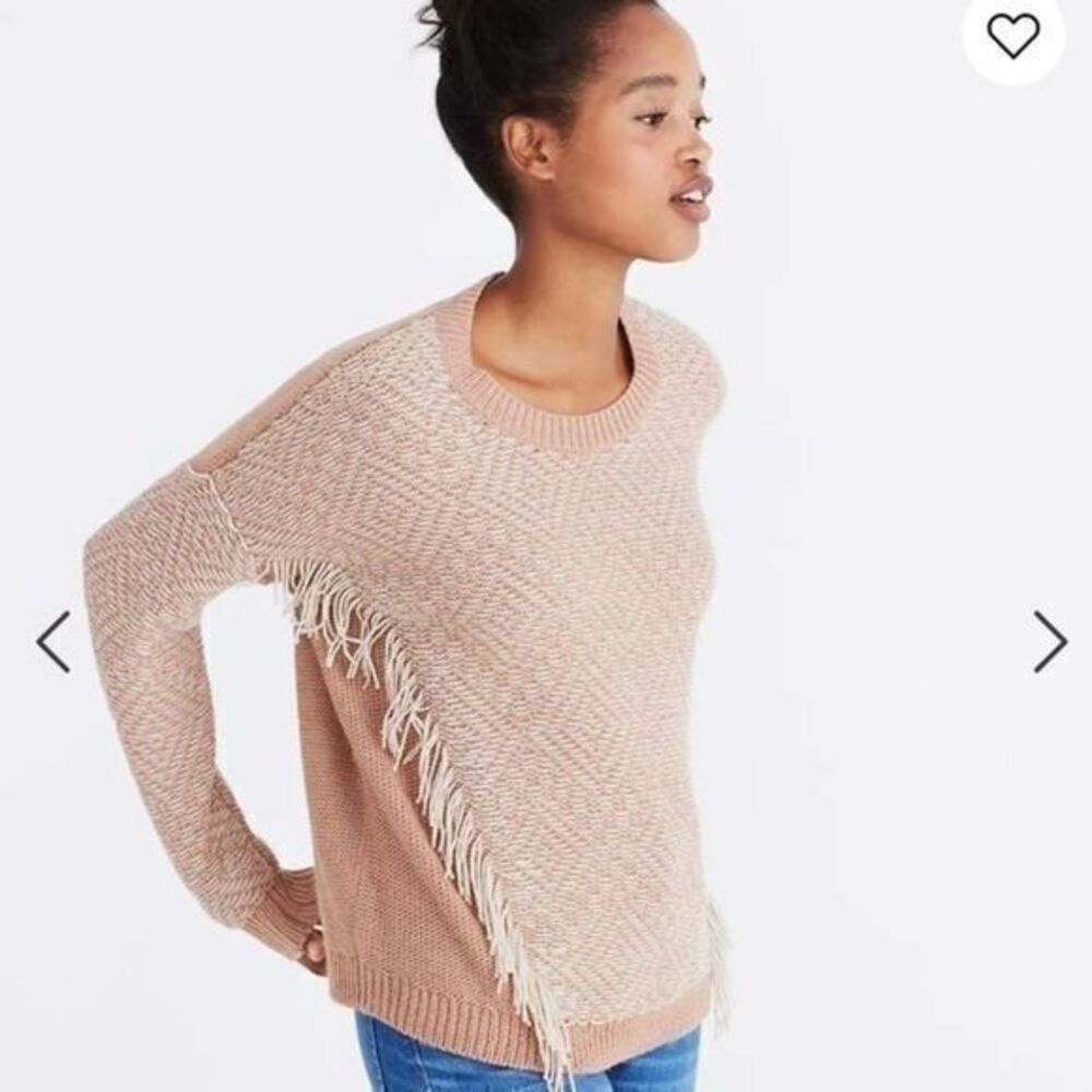 Madewell Reverse-Diamond Pullover Sweater size small